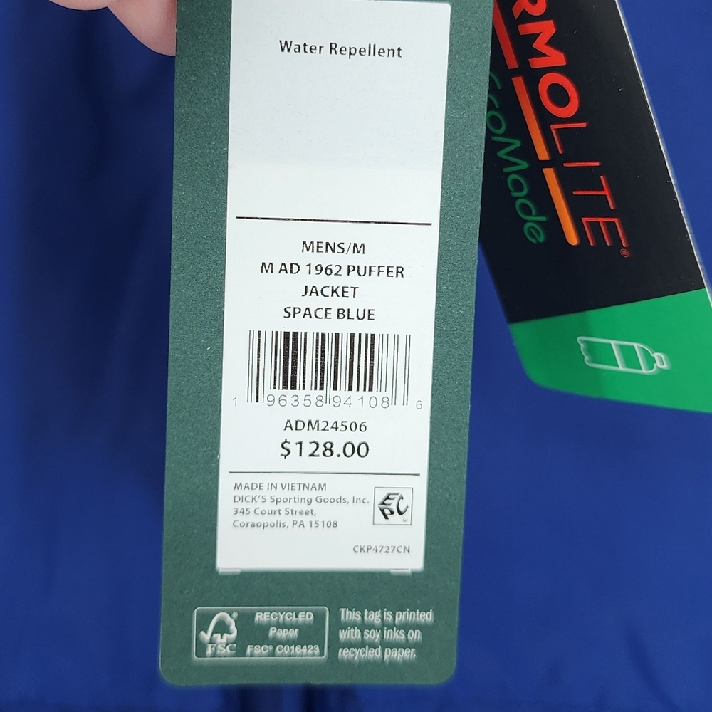 Alpine Design Blue Puffer Jacket - Picture 4 of 6
